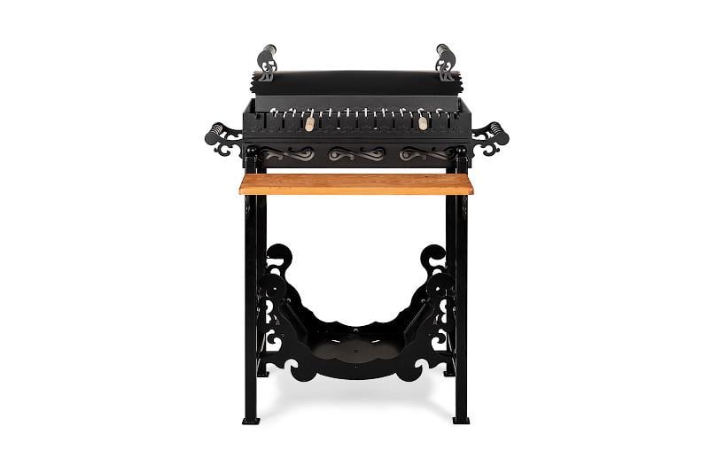 Мангал гриль Smoke House BBQ в комплектації Maximum 850х600х850 мм на 15 шампурів з кришкою BBQ грати та шампурами Античний (27860589) - фото 9 Мангал гриль Smoke House BBQ в комплектації Maximum 850х600х850 мм на 15 шампурів з кришкою BBQ грати та шампурами Античний (27860589) - фото 9