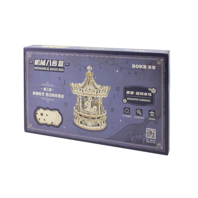 Деревянный 3D конструктор Robotime AMK62 Карусель - фото 5