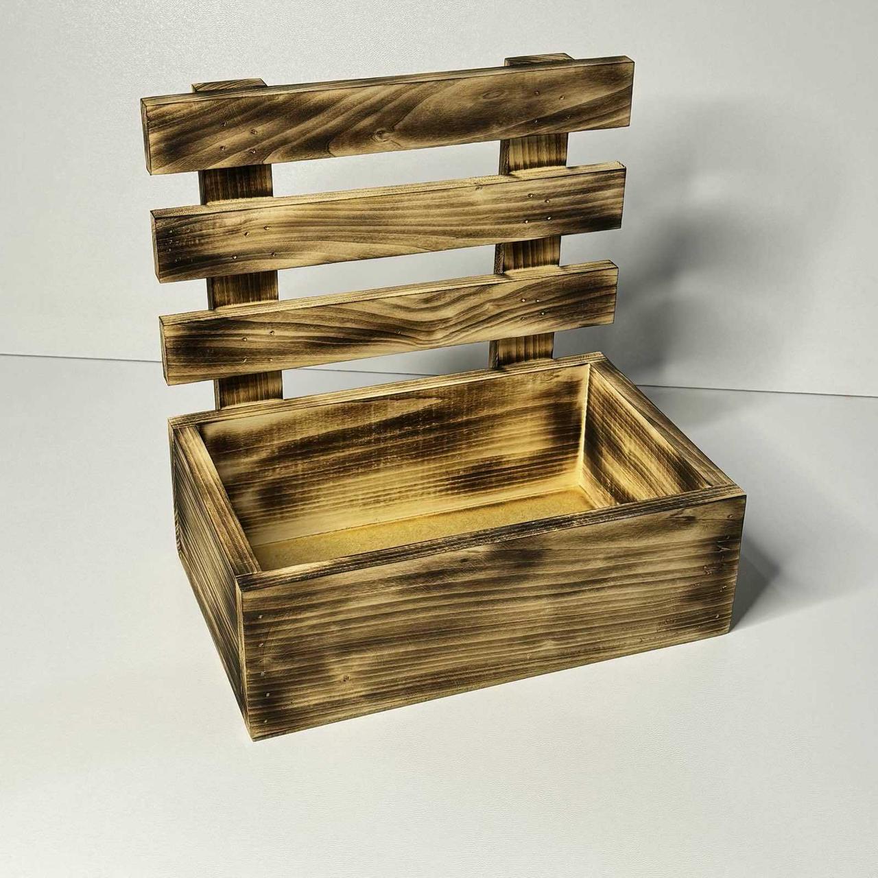 Ящик дерев’яний з високою стінкою 30х20х30 см