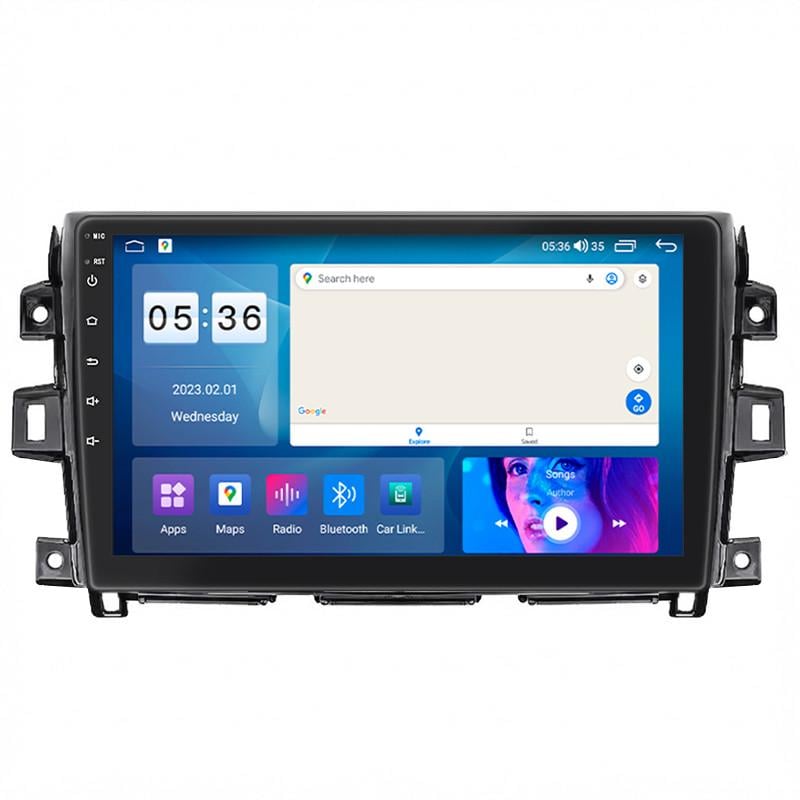 Автомагнитола штатная Lesko для Nissan NP300 2014-2016 4/64 Гб CarPlay 4G Wi-Fi GPS Prime 10" (36986751)