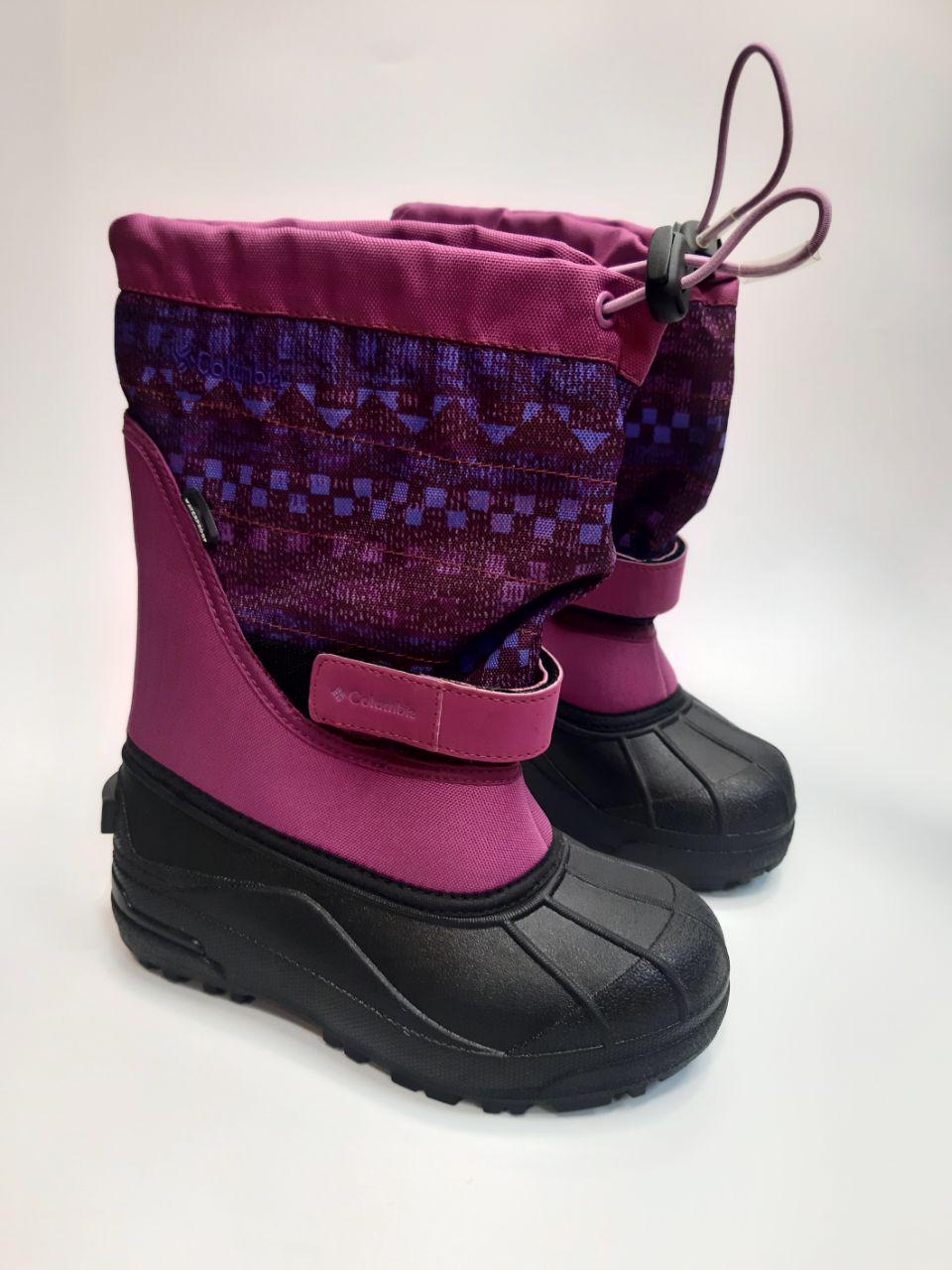 Чоботи дитячі зимові Columbia для дівчинки р. 34 22 см Фіолетовий (183-1)
