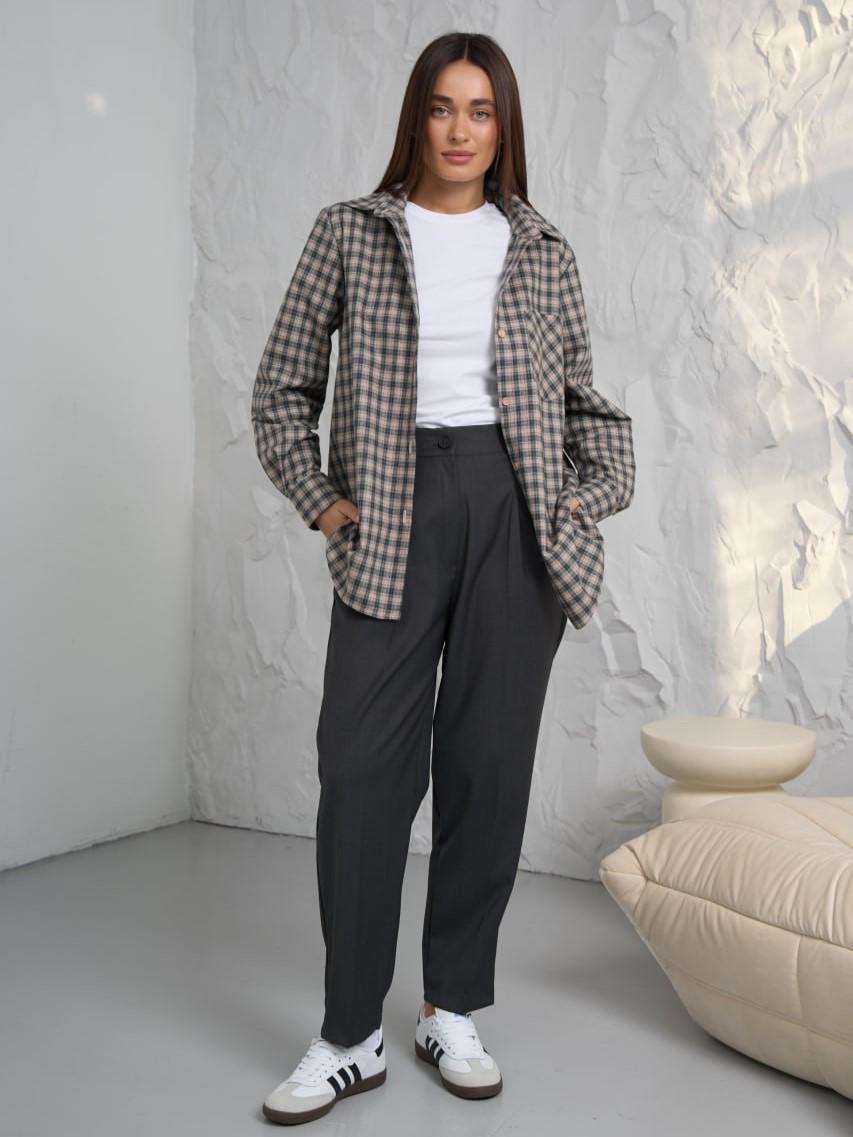 Рубашка женская Fanme L-XL Бежевый (101-58808-1) Рубашка женская Fanme L-XL Бежевый (101-58808-1)