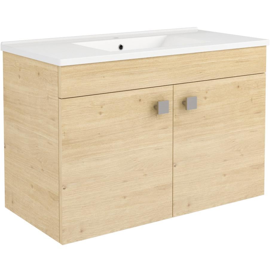 Тумба с умывальником подвесная RJ Atlas RJFU005-12OK 78,5x52x38,8 см Бежевый (237254)