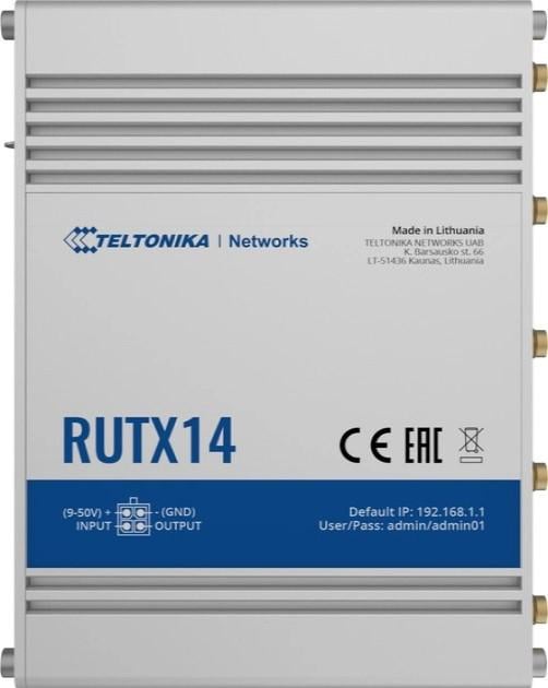 Маршрутизатор Teltonika RUTX14 4G/LTE (10779005)