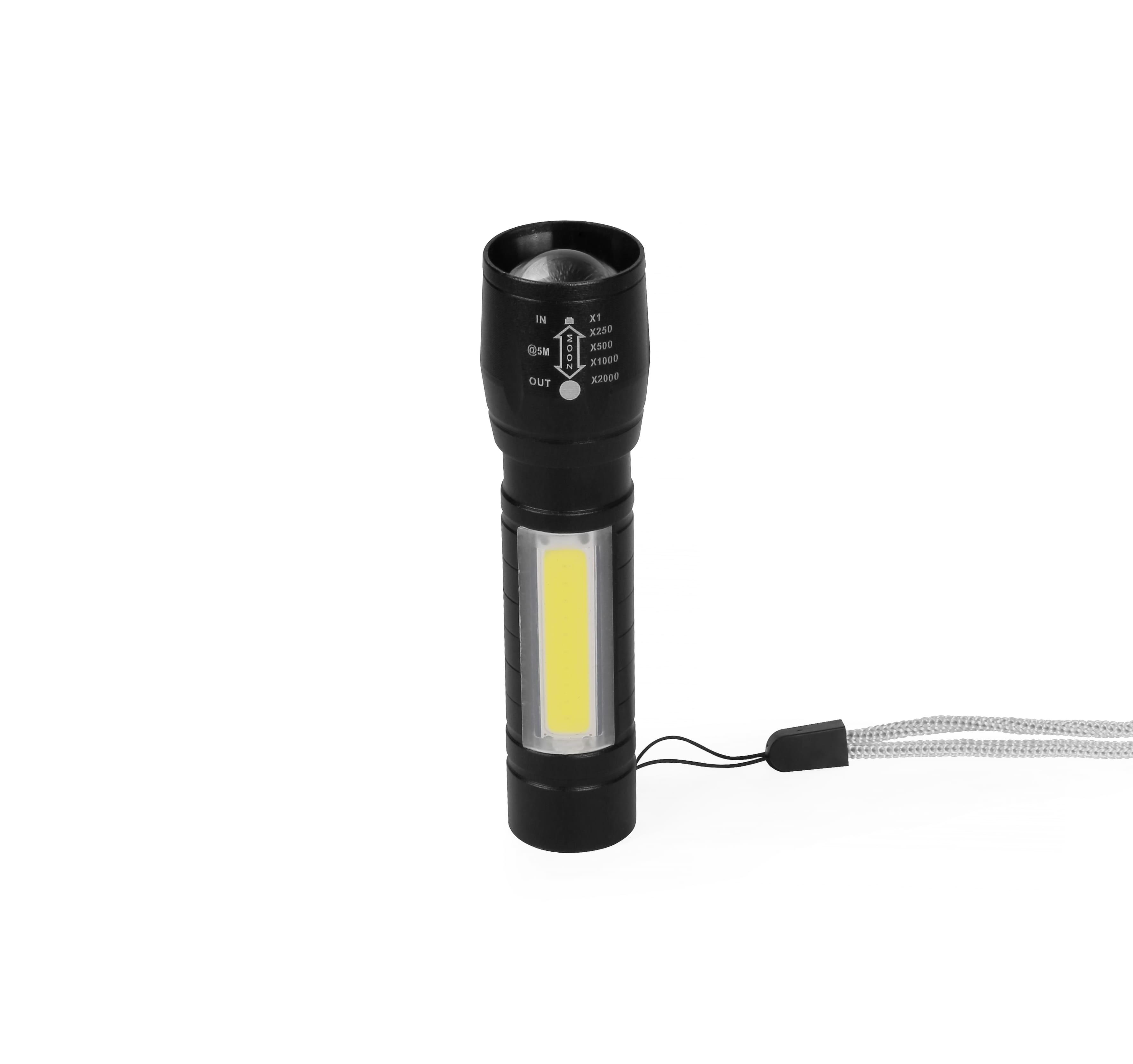 Фонарик ручной металлический MiniLight на аккумуляторе 1x18650 1200 mAh (EG9202-08) - фото 2