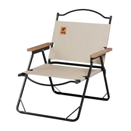 Туристический стул раскладной WCG Chill со спинкой Бежевый (26994434)