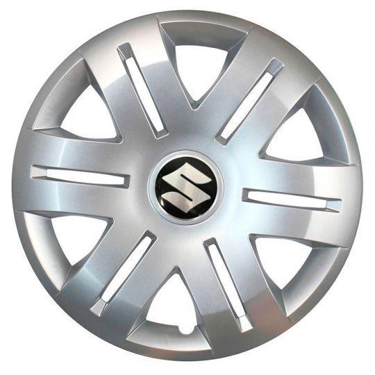 Автомобильные колпаки SKS 406 R16 с логотипом Suzuki 4 шт. Серебристый