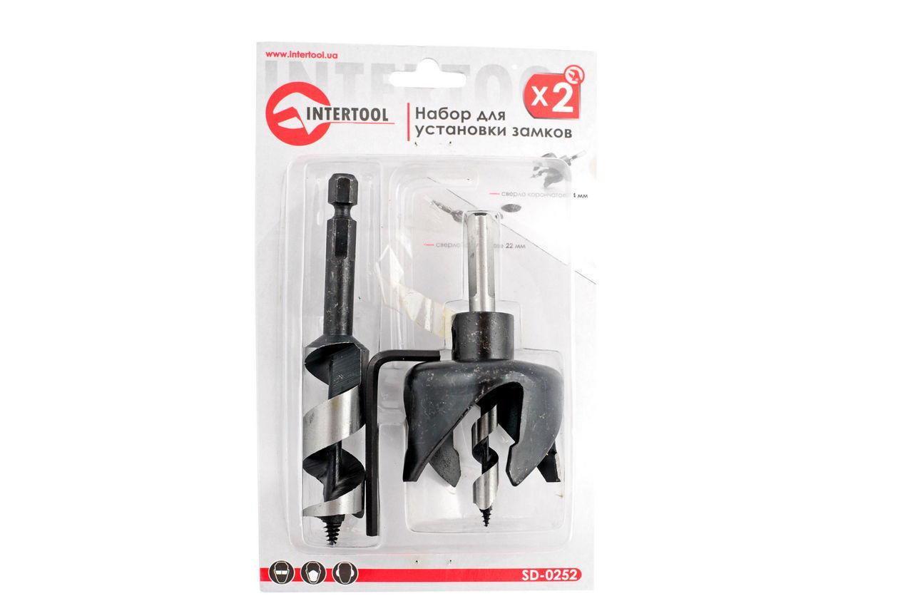 Набор сверл по дереву для установки замков Intertool 2 шт. (dr-SD-0252)