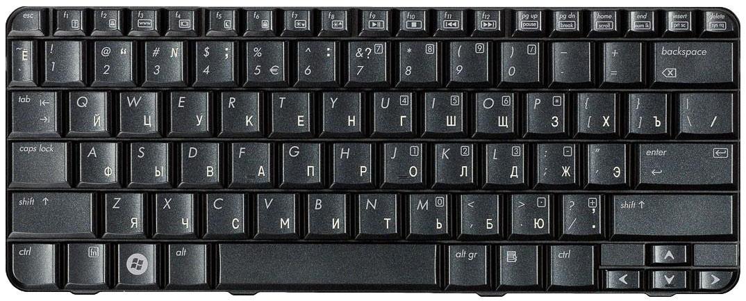 Клавиатура для ноутбука HP Pavilion TX1000/TX2000/TX2500 Black