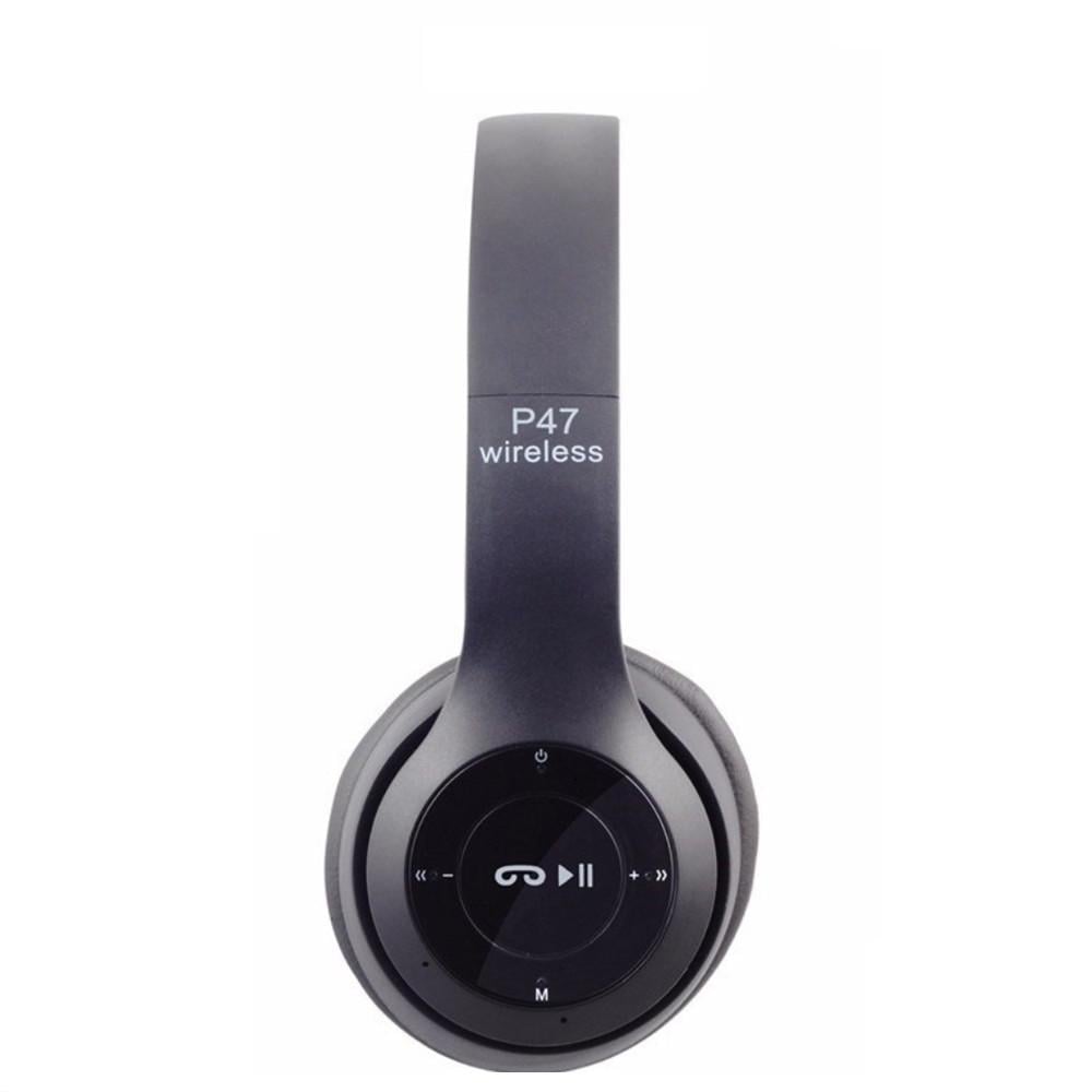 Наушники беспроводные P47 Bluetooth встроенный FM MP3 (666897241) - фото 6