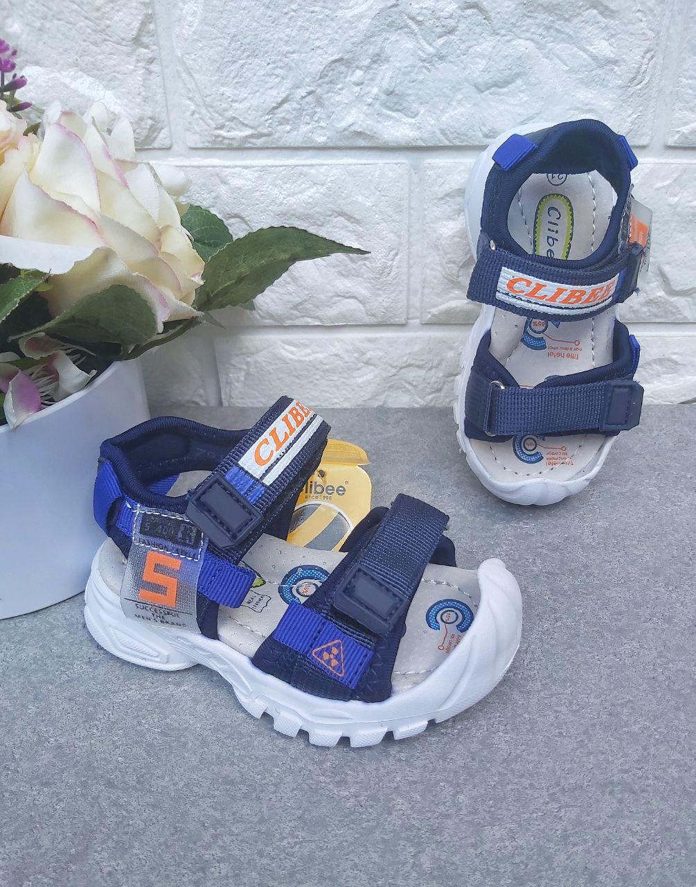 Босоніжки для хлопчика Clibee 927 р. 22 14,2 см Синій (927)