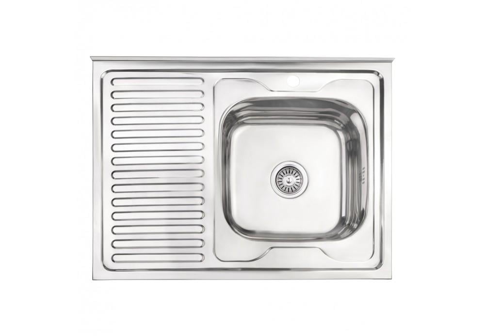 Кухонная мойка Lidz 6080-R 0,6 мм Polish (LIDZ6080RPOL06)