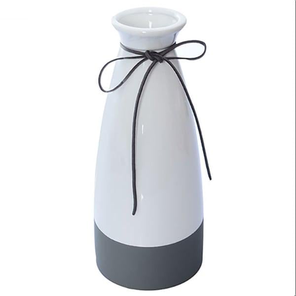 Ваза керамическая Stenson 25,5х11см Белый N00999 Ваза керамическая Stenson 25,5х11см Белый N00999