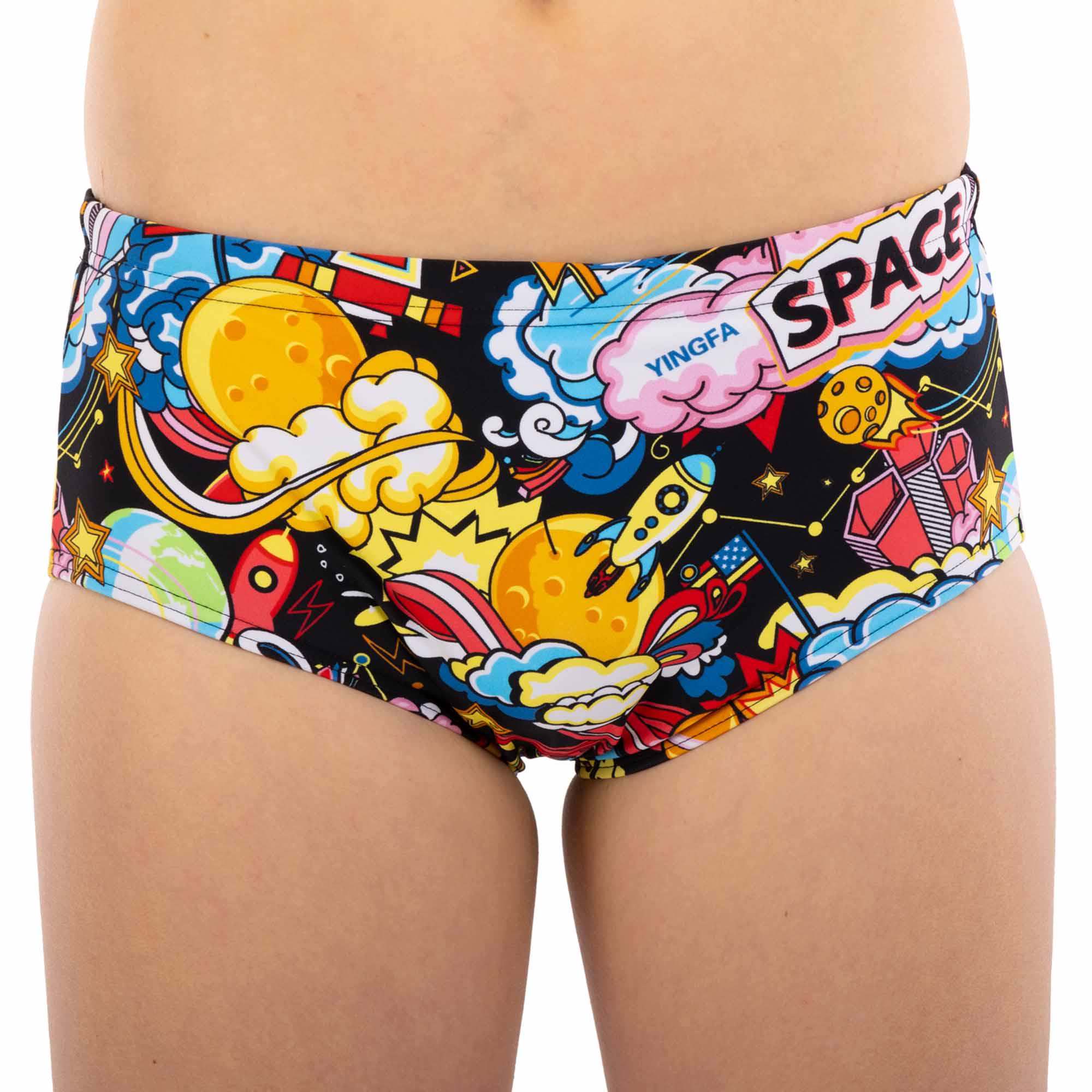 Плавки чоловічі класичні для плавання YINGFA 6700 XS Різнокольоровий (6700_Мультиколор_XS_(145-150с) - фото 2