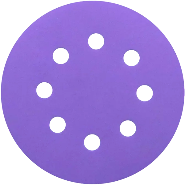 Круг на липучці WorkMan Ceramic 125х8H 8 отворів (P400)