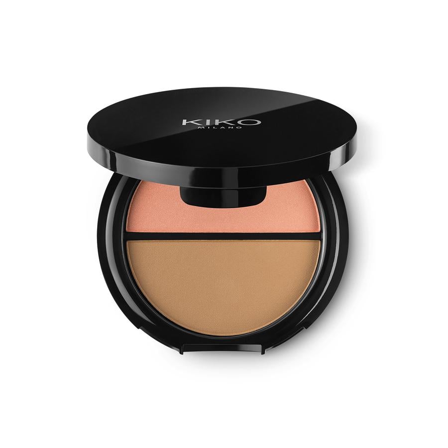 Палетка Blush And Bronzer Face Palette Kiko Milano 01 абрикосоманія