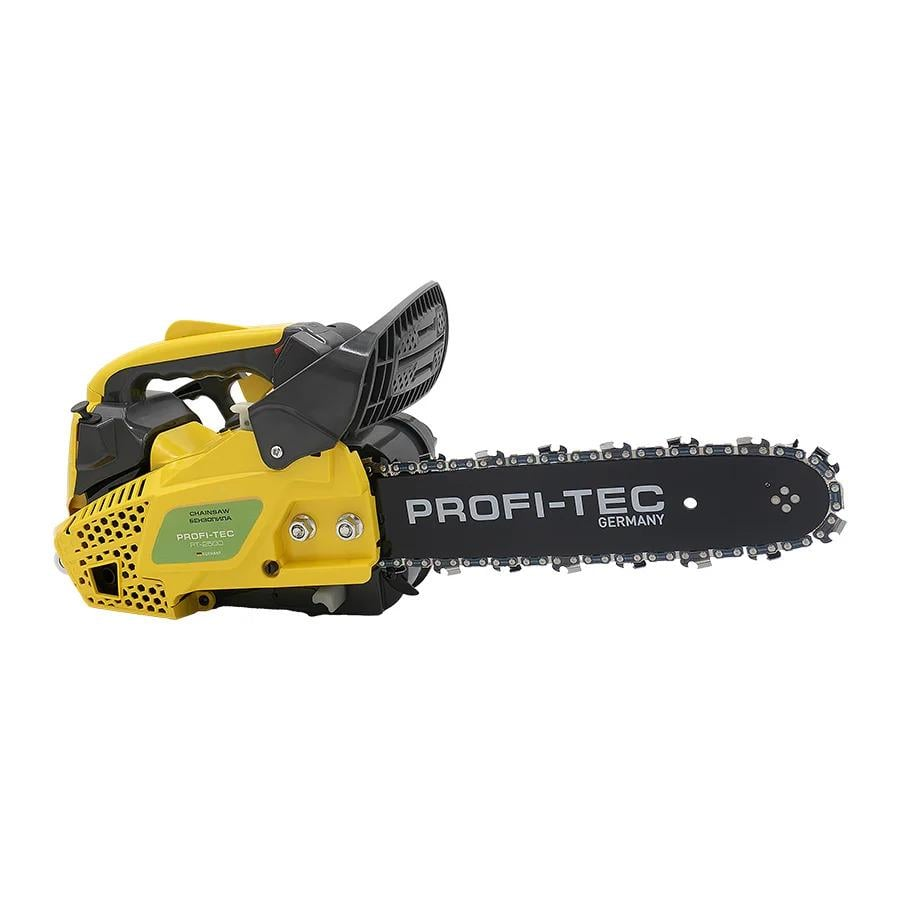 Бензопила цепная PROFI-TEC PT-2500 с ручным стартером Желтый (GR-06559)