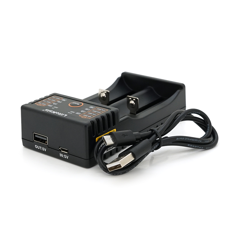 Зарядний пристрій Liitokala lii-202 2 канали для Li-ion/Ni-MH/Ni-Cd акумуляторів для заряджання (7189)