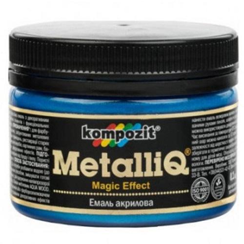 ᐉ Краска-эмаль акриловая Metalliq Kompozit 0,1 кг Голубое сияниее (ЕМ5975)
