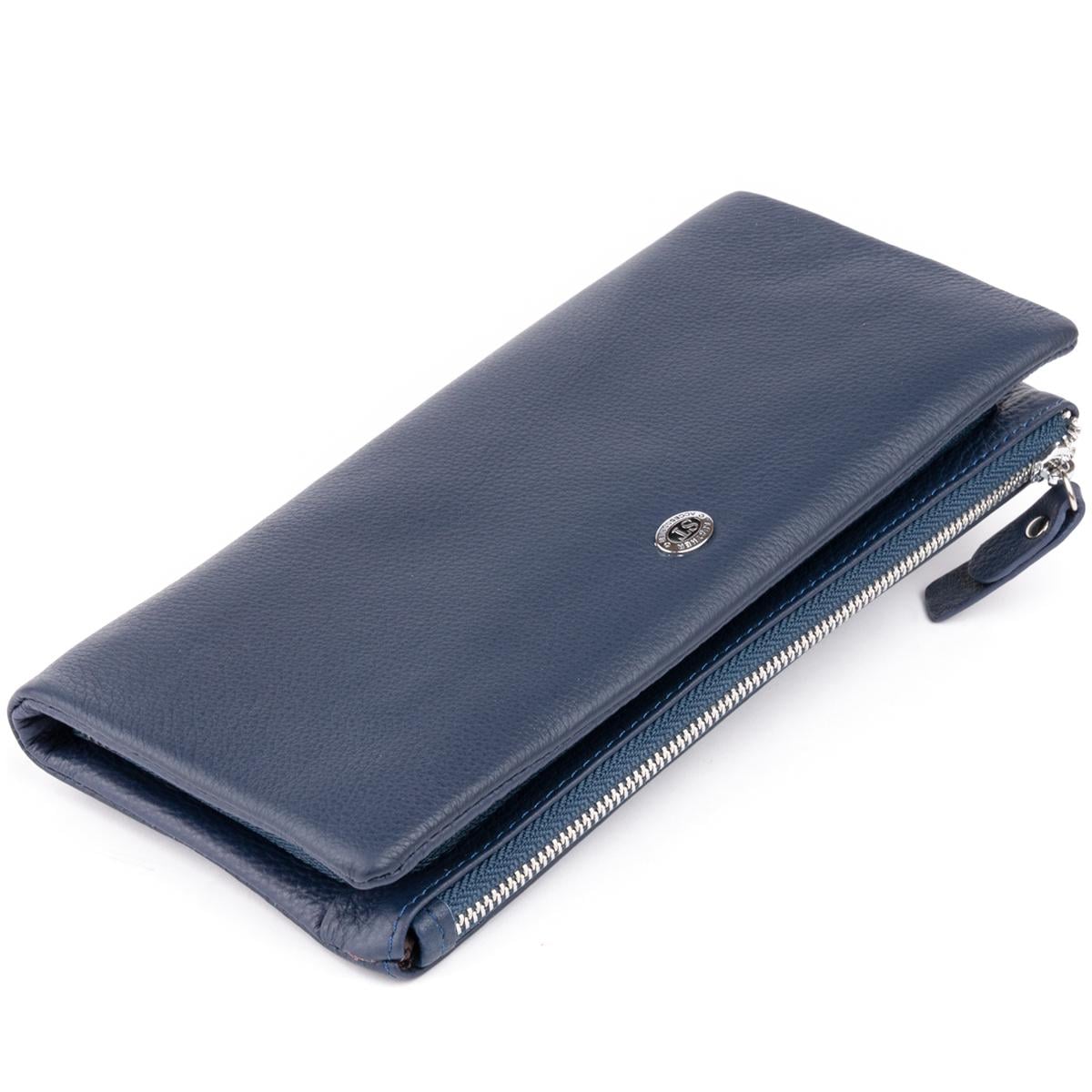 Кошелек-клатч ST Leather 19309 кожа Темно-синий (47247)