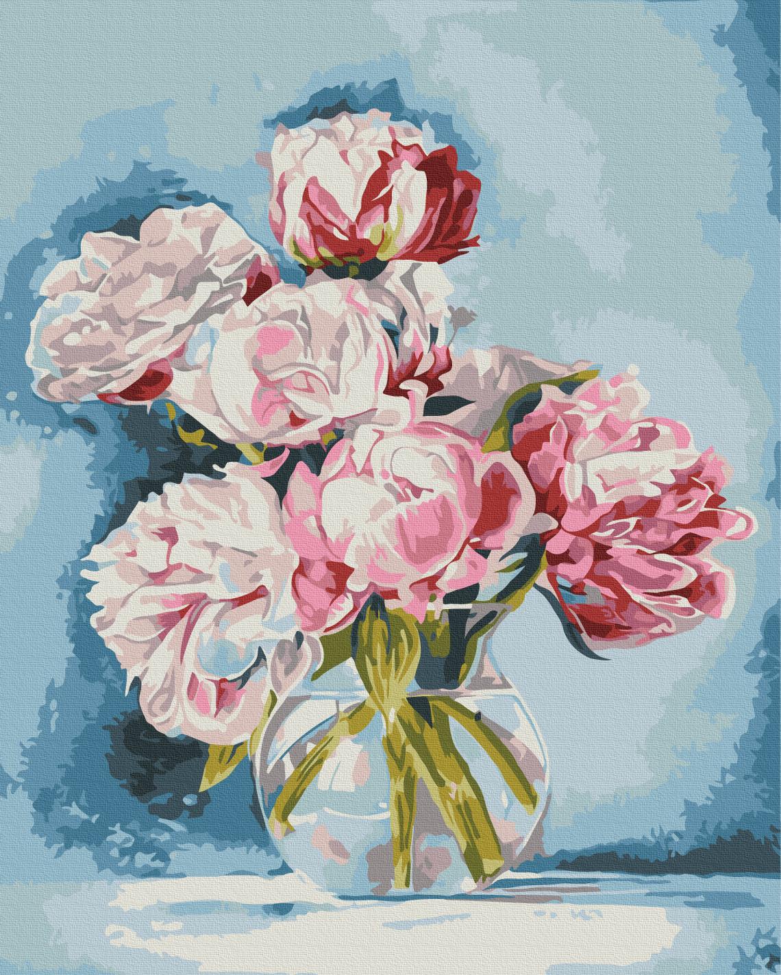 Картина по номерам Brushme Пионы в вазе 40x50 см (BS54284) Картина по номерам Brushme Пионы в вазе 40x50 см (BS54284)