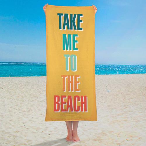 Рушник з принтом Take me to the beach 150х70 см (PLB_21J014) - фото 2