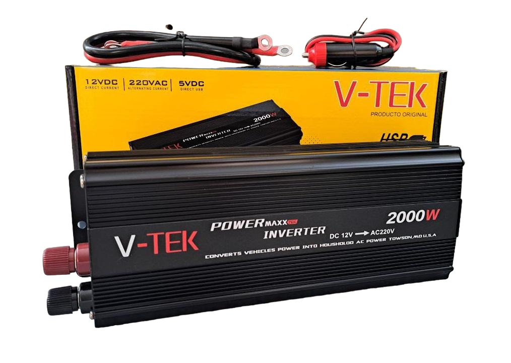 Преобразователь напряжения V-TEK 12-220V 2000W (12460723)