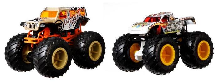 Набор машинок Hot Wheels Monster Trucks Demolition Doubles Safari Vs Wild Streak 2 Pack (50TDFD)