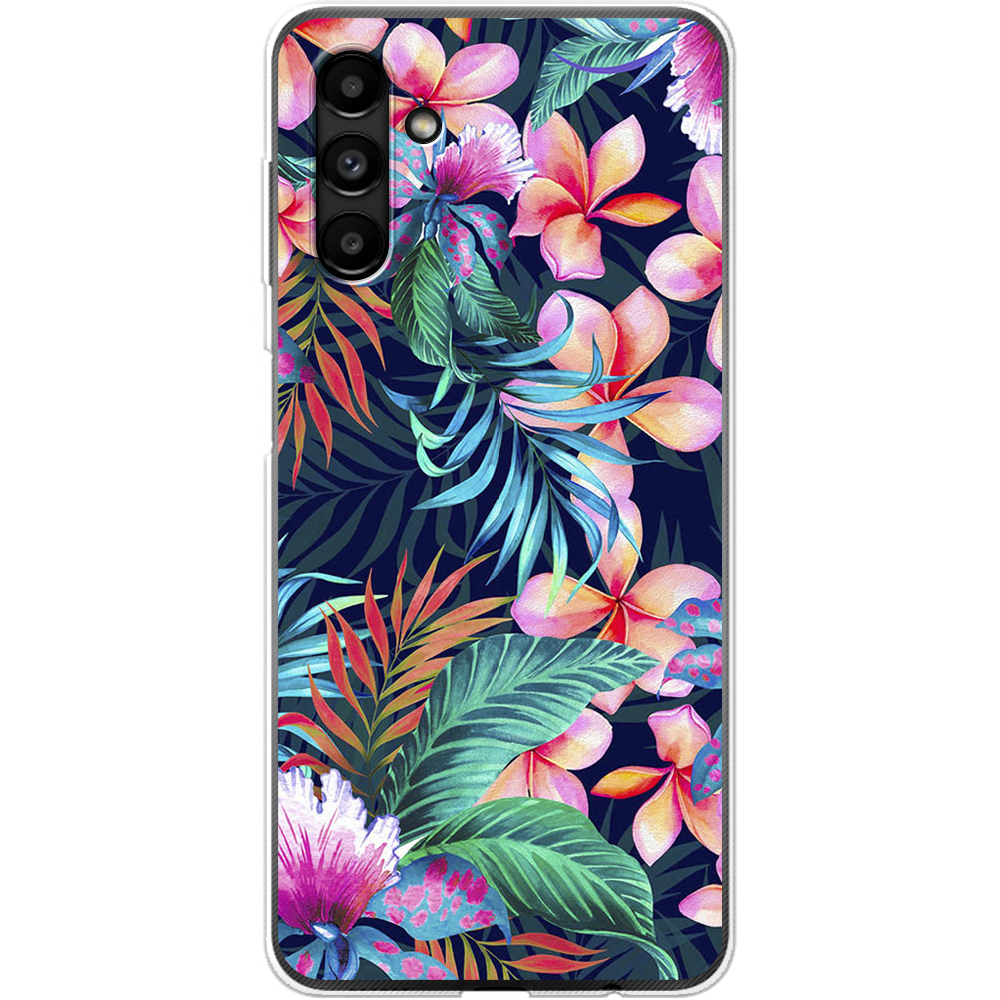 Чохол BoxFace Samsung Galaxy A13 (A136) flowers in the tropics Прозорий силікон (44113-up1971-44113)