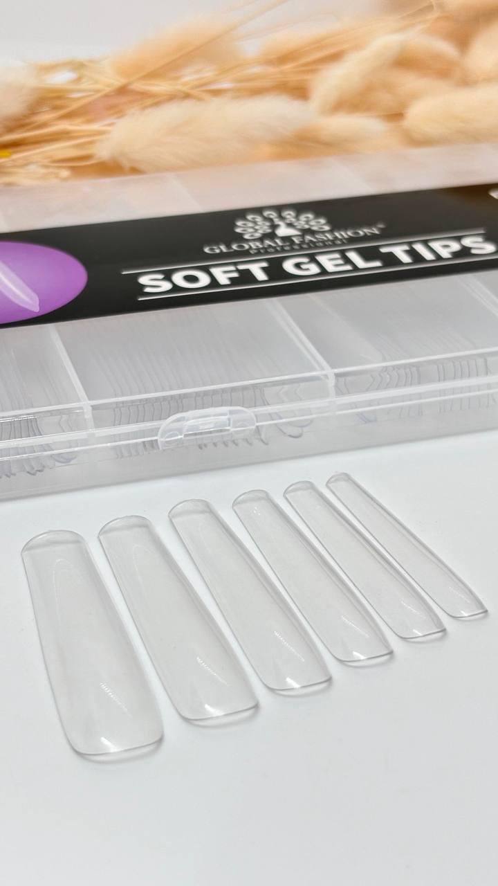 Типсы гелевые Global Fashion Soft Gel Tips квадрат 240 шт. - фото 2
