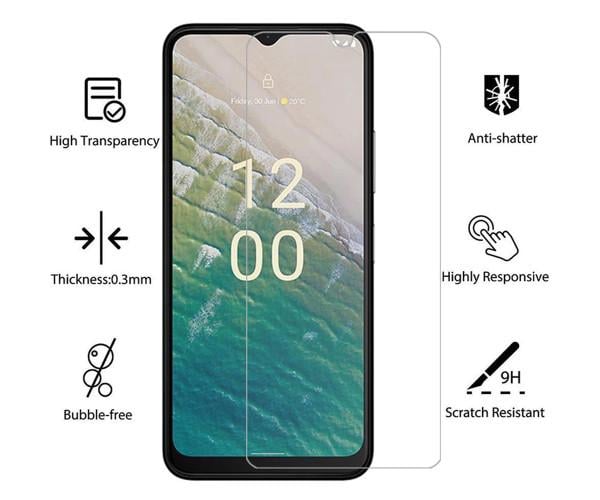 Защитное стекло Tempered Glass 0,3 мм для Nokia C22 Transparent (31106) - фото 2 Защитное стекло Tempered Glass 0,3 мм для Nokia C22 Transparent (31106) - фото 2