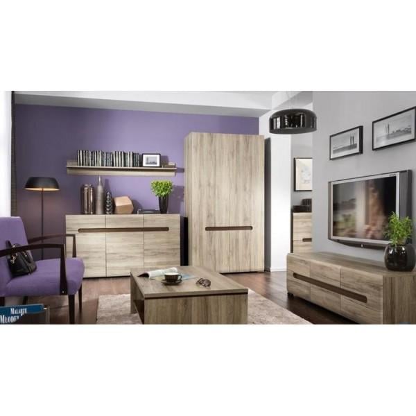 Стенка для гостинной Gerbor Ельпасо комплект Дуб Сан-Ремо