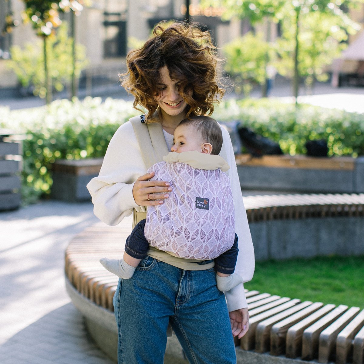 Май-слинг  Love and Carry - Экрю