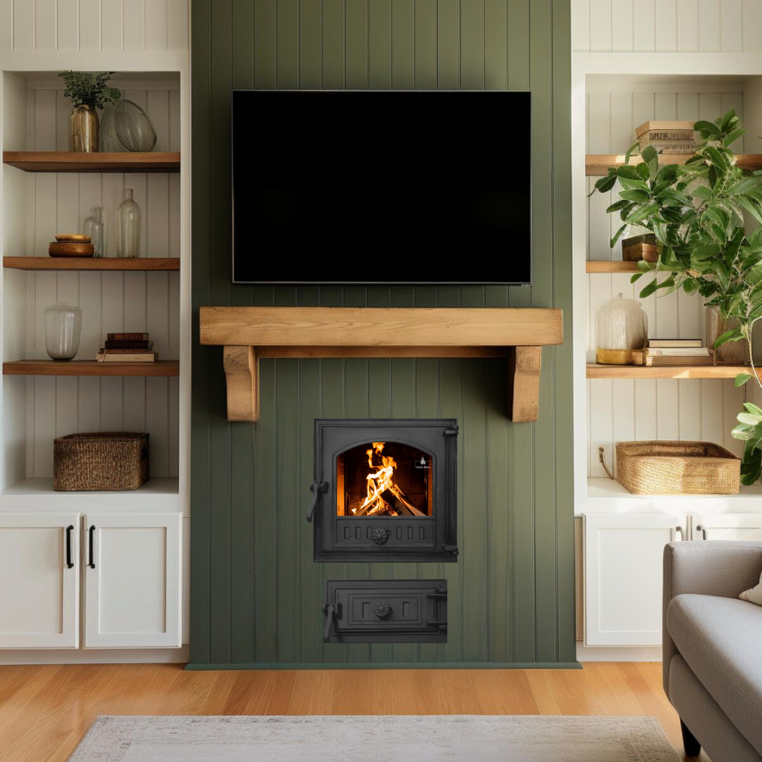 Комплект чугунных дверок Iron Fire Style 40 390х390 мм/поддувательная Style 50 315х165 мм (1476)