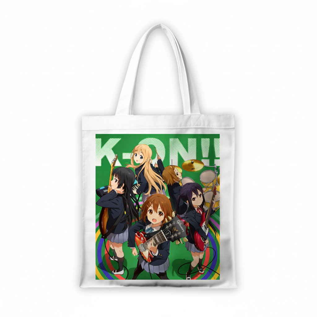 Сумка-шопер K-On! из льна Белый (11337)