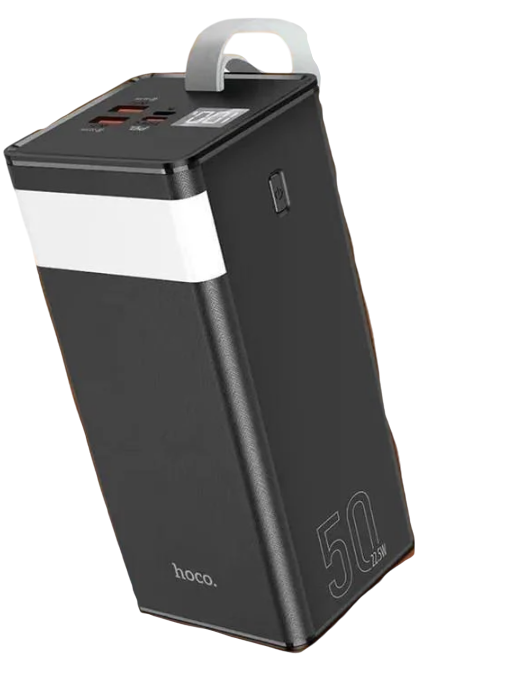 Повербанк Hoco с фонариком и быстрой зарядкой 50000 mAh/QC22,5 W/PD20 W (J86A)