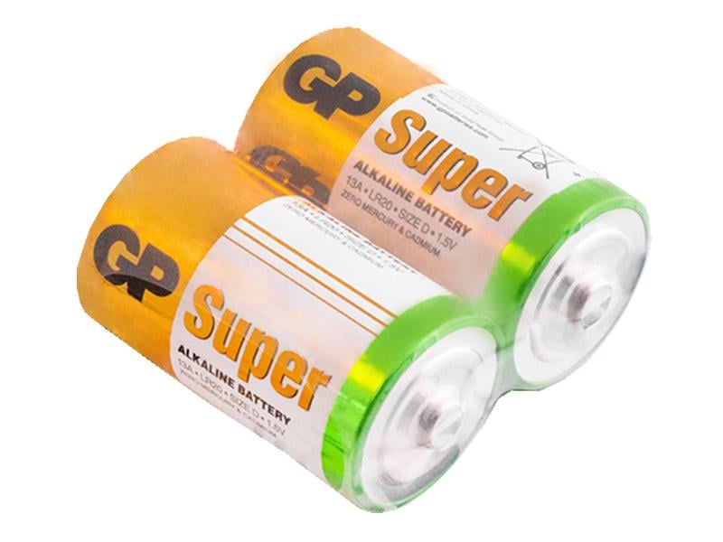 Батарейка щелочная GP Super D/LR20 2 шт. (3046)