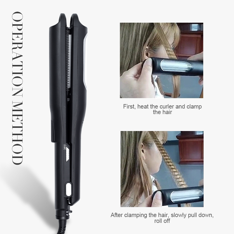 Утюжок для волос керамический Automatic Hair Iron с вращением нагревательных элементов (109c5f53) - фото 4