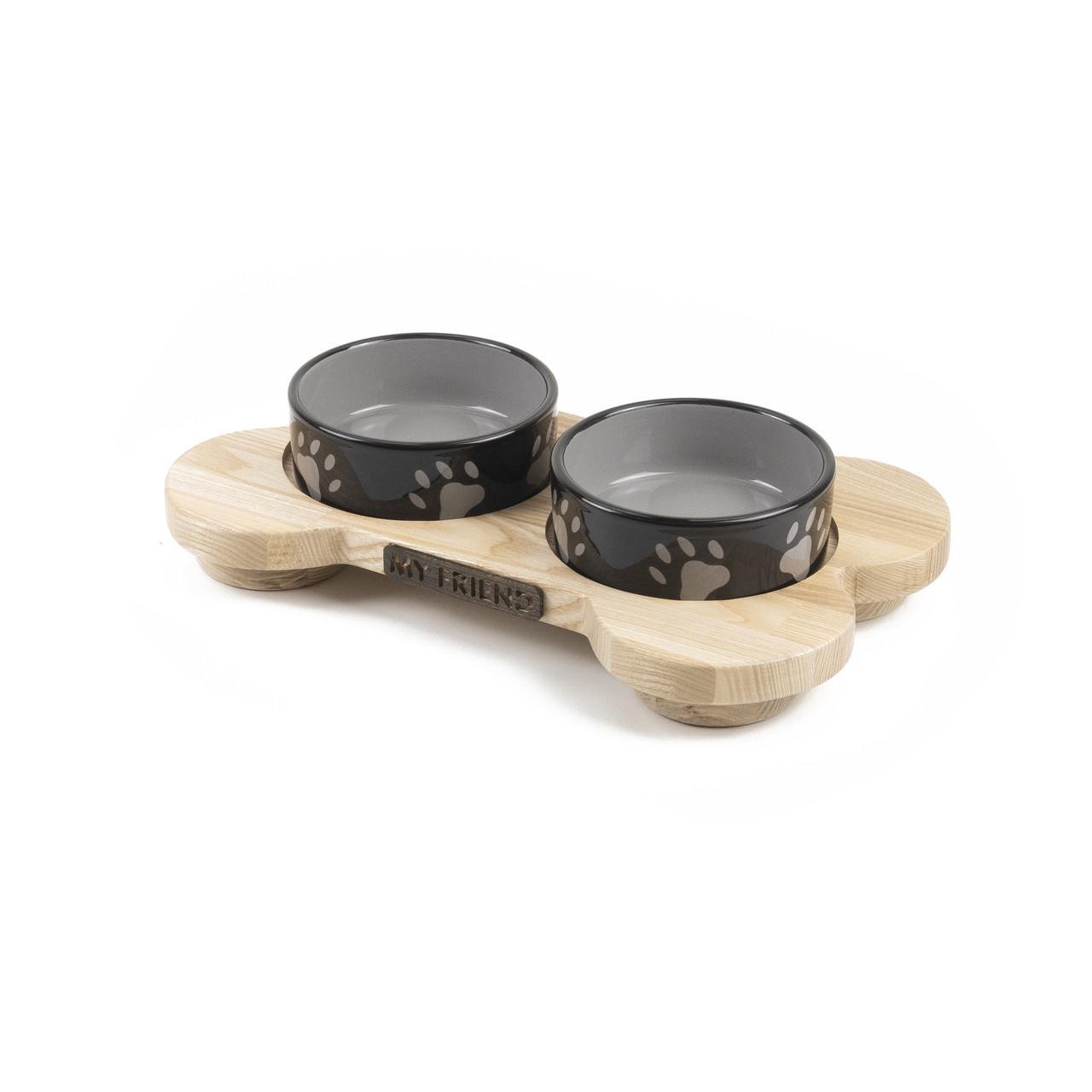 Кормушка для животных 2-300 ясень/керамика Венге (1896118355)