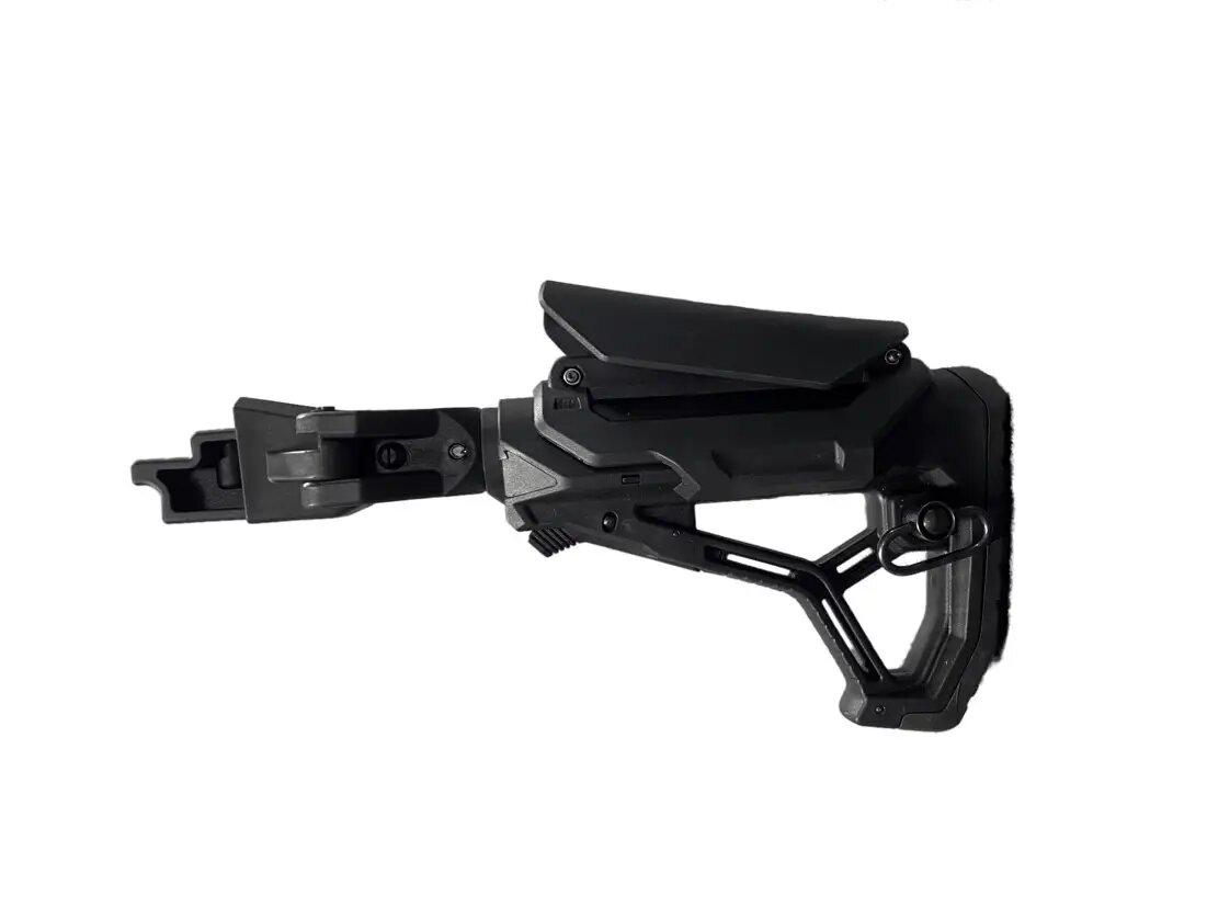 Приклад АК 74 АК 47 складной телескопический с антабкой Черный (01-004/037)