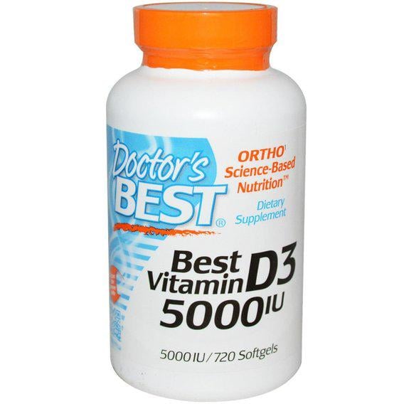 ᐉ Витамин D Doctor's Best Vitamin D3 5000 IU 720 Softgels