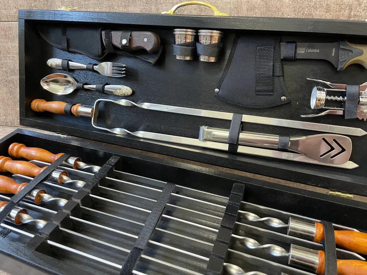 Набор шампуров Grill fox в кейсе (10644247) - фото 4 Набор шампуров Grill fox в кейсе (10644247) - фото 4