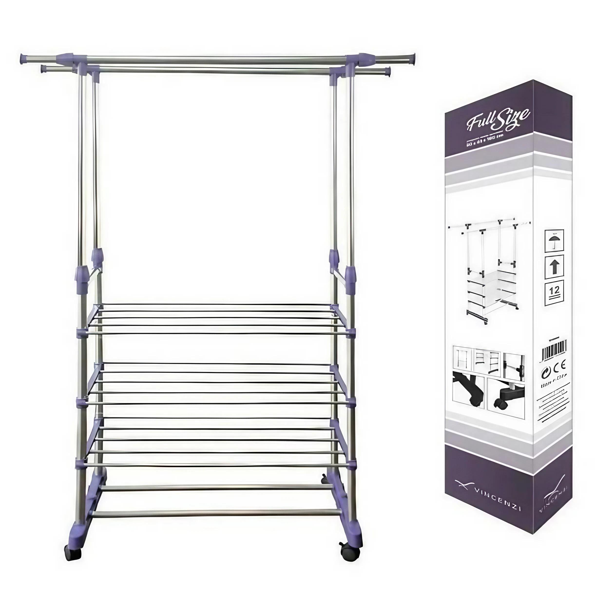 Стойка для одежды с полками для обуви (krm MA618)