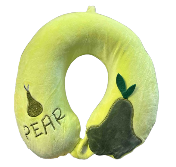 Подушка под шею Stenson R94876 Fruits 30x25 см Салатовый (25308060)