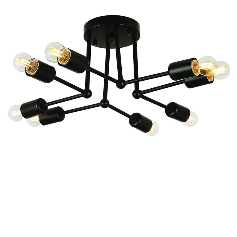 Люстра-павук стельова Light House LS-17116-8 Чорний