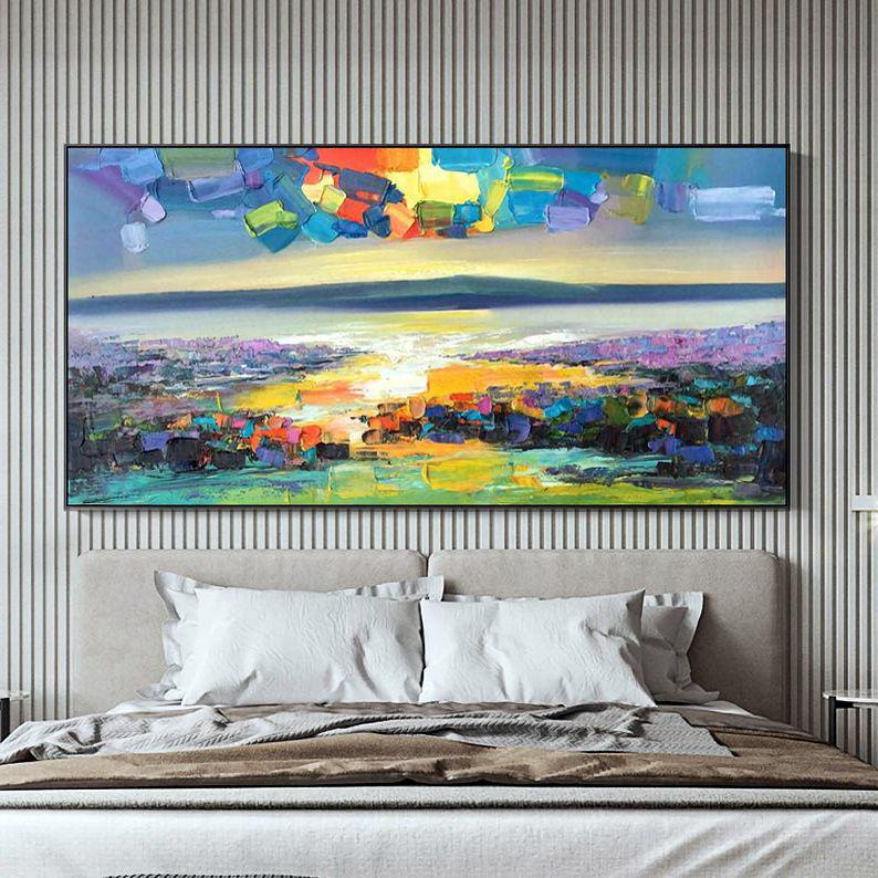 Картина на холсте ArtSale Абстракция 50х100 см abst0262