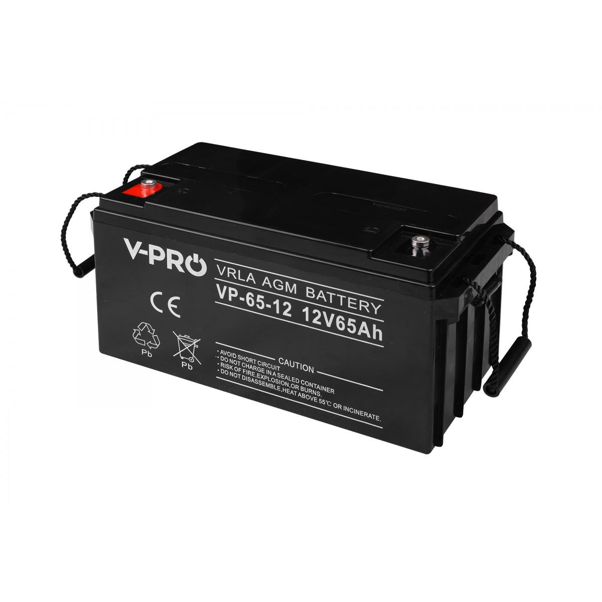 Аккумулятор Volt Polska AGM VPRO VRLA 12V 65 Ah (6AKUAGM065)