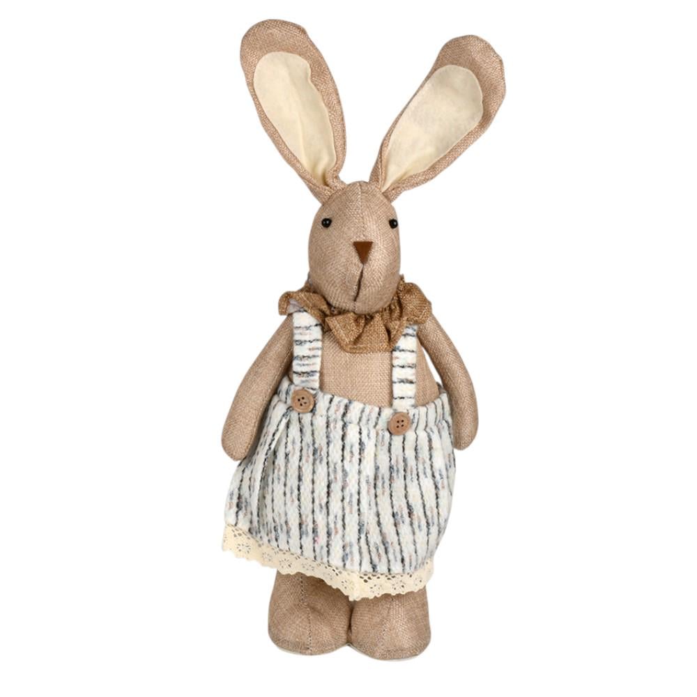 Фигура для декора Easter Bunny R34052 45 см Бежевая с белым