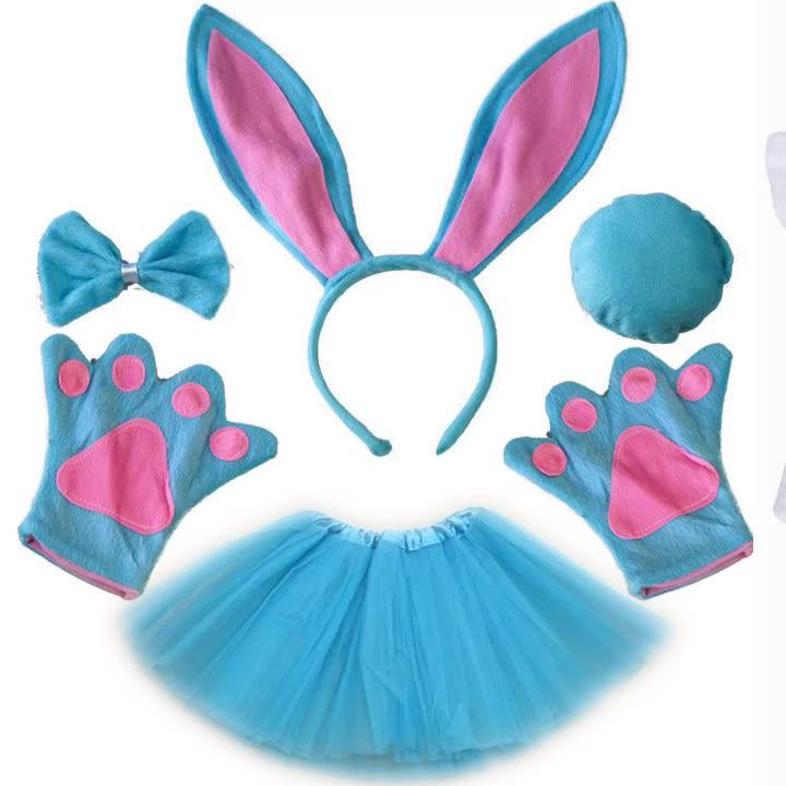 Вбрання карнавальне Зайчик 9485 Блакитний (4506211) - фото 1