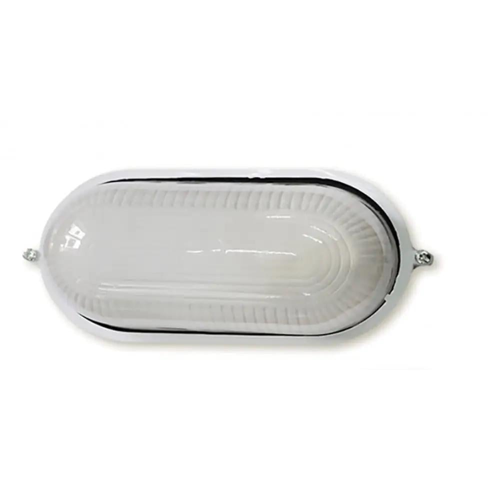 Светильник стекло-металл Velmax Е27 60/75W 215х100x80 мм IP54 Белый (МС-1101)